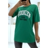 Kép 1/2 - Brooklyn bőszabású póló zöld színben