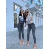 Kép 4/5 - By Me DIOR hosszú ujjú felső - szürke mintával