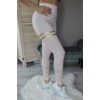 Kép 2/3 - Fitnesz leggings - világos rózsaszín/arany mintás