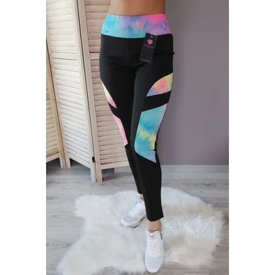 Fitnesz leggings - szivárvány 