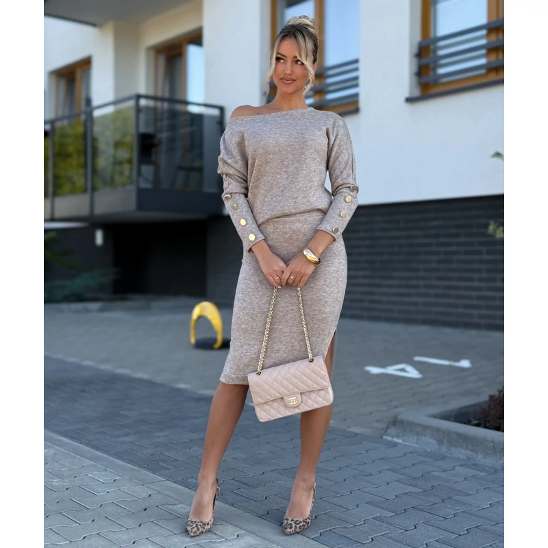 Marina kötött szett - bézs